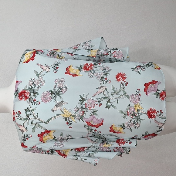 Investments Floral Cottagecore Coquette Boho Kimono Bell Sleeve Blouse Size XL - Picture 5 of 10